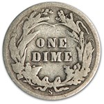 1907-S Barber Dime Good