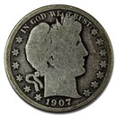 1907-S Barber Half Dollar AG