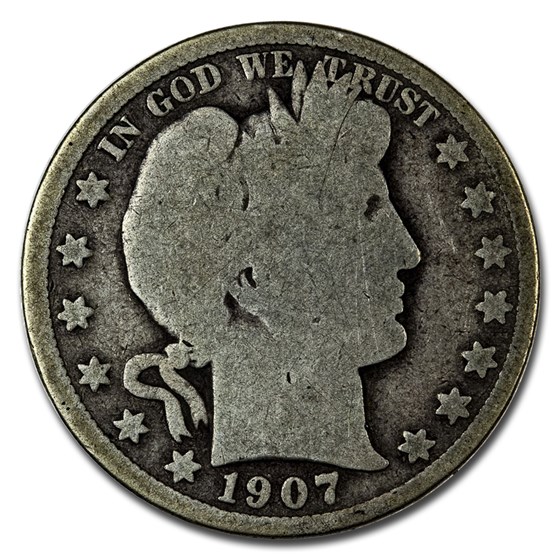 1907-S Barber Half Dollar AG 1907-S Barber Half Dollar AG