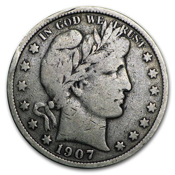 1907-S Barber Half Dollar Fine 1907-S Barber Half Dollar Fine