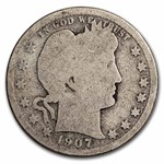 1907-S Barber Quarter AG