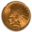 1908 $10 Indian Gold Eagle No Motto MS-62 NGC