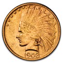 1908 $10 Indian Gold Eagle No Motto MS-62 PCGS