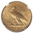 1908 $10 Indian Gold Eagle w/Motto AU-58 NGC