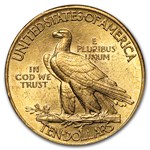 1908 $10 Indian Gold Eagle w/Motto AU