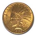1908 $10 Indian Gold Eagle w/Motto MS-61 PCGS