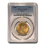 1908 $10 Indian Gold Eagle w/Motto MS-61 PCGS