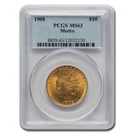 1908 $10 Indian Gold Eagle w/Motto MS-63 PCGS
