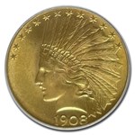 1908 $10 Indian Gold Eagle w/Motto MS-64 PCGS