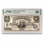 1908 $10 Silver Cert. Hendricks Tombstone VF-20 PMG (Fr#304)