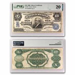 1908 $10 Silver Cert. Hendricks Tombstone VF-20 PMG (Fr#304)