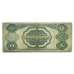 1908 $10 Silver Certificate Hendricks Tombstone Fine (Fr#TBD)