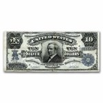 1908 $10 Silver Certificate Hendricks Tombstone VF (Fr#304)