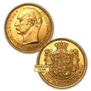 1908-1912 Denmark Gold 20 Kroner Frederik VIII BU