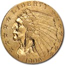 1908 $2.50 Indian Gold Quarter Eagle AU