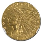 1908 $2.50 Indian Gold Quarter Eagle MS-63 NGC