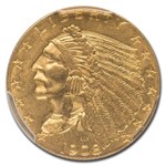 1908 $2.50 Indian Gold Quarter Eagle MS-63 PCGS