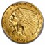 1908 $2.50 Indian Gold Quarter Eagle MS-64 PCGS