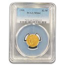 1908 $2.50 Indian Gold Quarter Eagle MS-64 PCGS