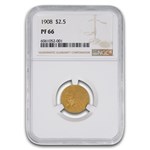 1908 $2.50 Indian Gold Quarter Eagle PF-66 NGC