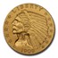 1908 $2.50 Indian Gold Quarter Eagle PR-66 PCGS CAC (Bass Jr.)