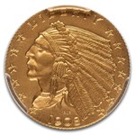 1908 $2.50 Indian Gold Quarter Eagle PR-66 PCGS