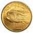 1908 $20 Saint-Gaudens Gold Double Eagle No Motto AU