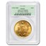1908 $20 Saint-Gaudens Gold No Motto MS-66 PCGS (Wells Fargo)