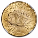 1908 $20 St Gaudens Gold Double Eagle No Motto MS-62 NGC