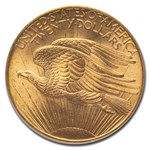 1908 $20 St. Gaudens Gold Double Eagle No Motto MS-64 PCGS CAC