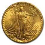 1908 $20 St Gaudens Gold Double Eagle No Motto MS-64 PCGS