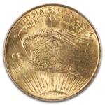 1908 $20 St Gaudens Gold Double Eagle No Motto MS-65 PCGS