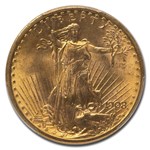 1908 $20 St Gaudens Gold Double Eagle No Motto MS-65+ PCGS