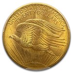 1908 $20 St Gaudens Gold Double Eagle No Motto MS-66+ PCGS