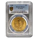1908 $20 St Gaudens Gold Double Eagle No Motto MS-66+ PCGS