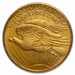 1908 $20 St Gaudens Gold Double Eagle No Motto XF