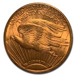 1908 $20 St Gaudens Gold Double Eagle w/Motto MS-62 PCGS