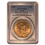 1908 $20 St Gaudens Gold Double Eagle w/Motto MS-62 PCGS