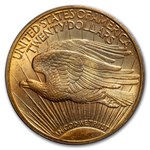 1908 $20 St Gaudens Gold Double Eagle w/Motto MS-64 PCGS