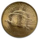 1908 $20 St Gaudens Gold No Motto MS-67 NGC (Wells Fargo)