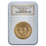 1908 $20 St Gaudens Gold No Motto MS-67 NGC (Wells Fargo)
