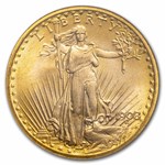 1908 $20 St Gaudens Gold No Motto MS-67 NGC (Wells Fargo)