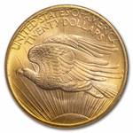 1908 $20 St Gaudens Gold No Motto MS-67 NGC (Wells Fargo)