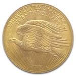 1908 $20 St Gaudens Gold No Motto MS-68 NGC (Wells Fargo)