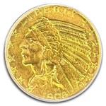 1908 $5 Indian Gold Half Eagle AU-58 PCGS