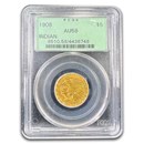 1908 $5 Indian Gold Half Eagle AU-58 PCGS