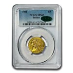 1908 $5 Indian Gold Half Eagle MS-63 PCGS (CAC)