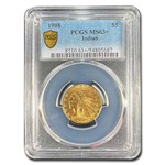 1908 $5 Indian Gold Half Eagle MS-63+ PCGS