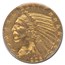 1908 $5 Indian Gold Half Eagle MS-63 PCGS