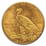 1908 $5 Indian Gold Half Eagle MS-65+ PCGS CAC
